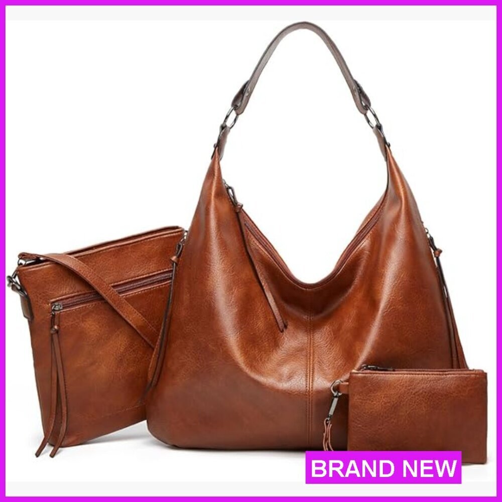 Large PU Leather Tote Bag Designer Oversize Travel Work Handbag Hobo